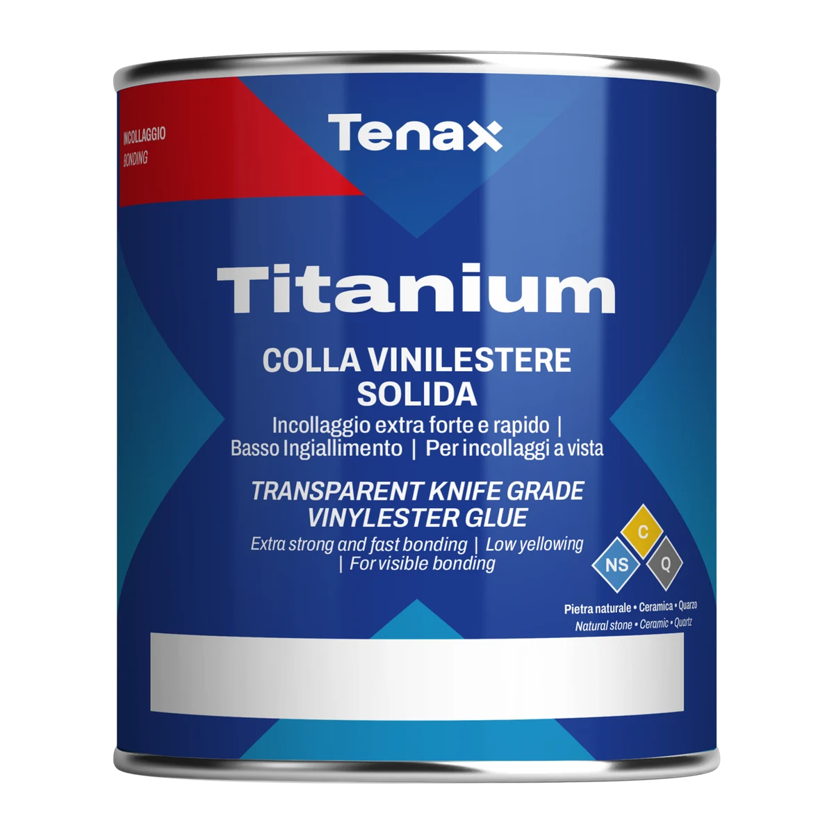 Клей Tenax Titanium Neutro 1 л для каменю та кварцу