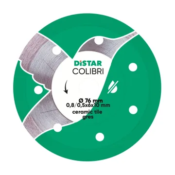 Алмазний диск Distar Colibri 76 мм для КШМ