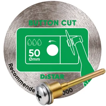 Диск Distar Button Cut 50 мм для вирізання кнопок на гравер