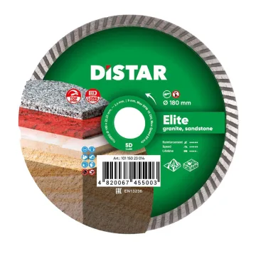 Диск Distar Turbo Elite 180 мм для різання граніту
