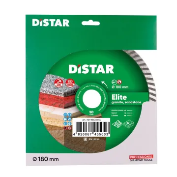 Диск Distar Turbo Elite 180 мм для різання граніту