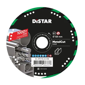 Круг алмазний вiдрiзний Distar Metal CUT 125 мм по металу