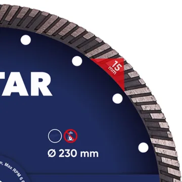 Алмазний диск Distar Turbo Super Max 232 мм для бетону