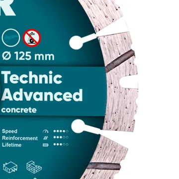 Алмазний диск Distar Technic Advanced 125 мм для КШМ