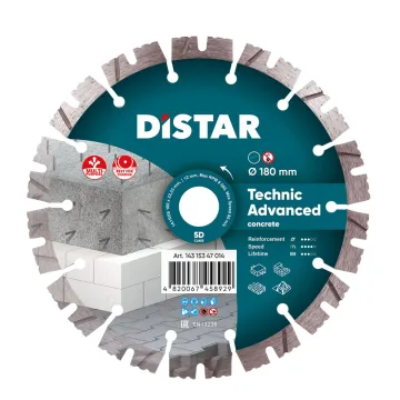 Алмазний диск Distar Technic Advanced 180 мм для бетону